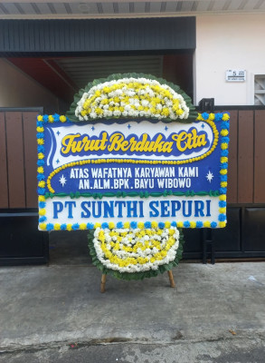 Papan Bunga Duka di Kalapanunggal